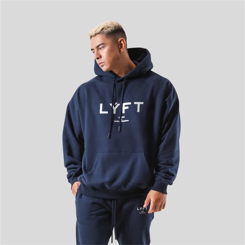 Streetwear Brand Japan - LYFTคลาสสิกโลโก้ผู้ชายHoodiesฤดูหนาวขนแกะMensเสื้อกันหนาวแฟชั่นStreetwearลําลองผู้ชายหลวมPulloversยี่ห้อHoody