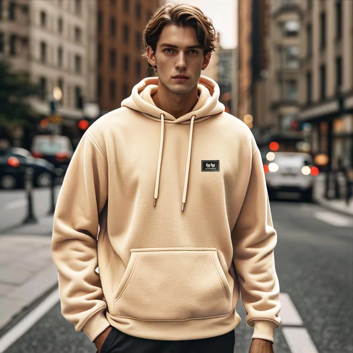 Streetwear Brand Tracksuit - ชุดวอร์มเทคแวร์ คอลเลคชั่นฤดูใบไม้ร่วง แบรนด์ใหม่ คุณภาพดี เสื้อฮู้ดผู้ชาย ผ้าฟลีซ