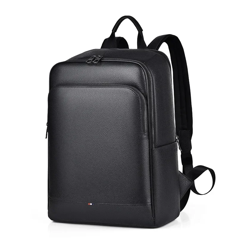 Streetwear Brand Backpack - 2025 ใหม่แบรนด์หรูของแท้หนังผู้ชายกระเป๋าเป้สะพายหลังเกาหลีนักเรียนกระเป๋าเป้สะพายหลังเด็กหรูหรา 15.6 นิ้วกระเป๋าแล็ปท็อปคอมพิวเตอร์