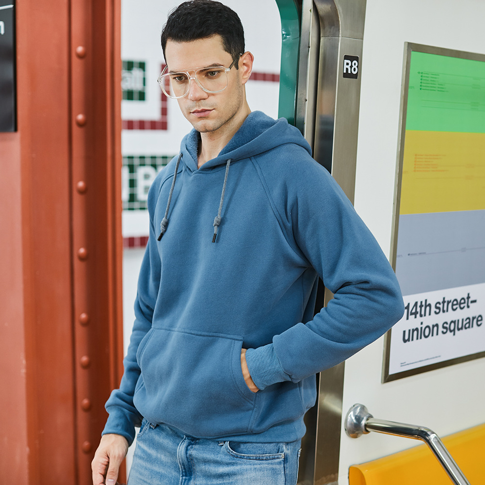 Streetwear Brand Tracksuit - เสื้อฮู้ดดี้สีพื้นคุณภาพแบรนด์ดัง ทรงโอเวอร์ไซส์ สำหรับผู้ชาย สไตล์สตรีทแวร์ Y2K แฟชั่นเสื้อฮู้ดดี้ผู้ชายและผู้หญิง