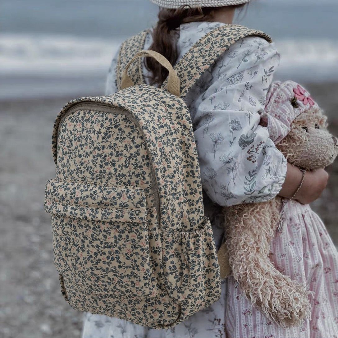 Streetwear Brand Backpack - KS กระเป๋าเป้สะพายหลังเด็กกระเป๋านักเรียนประถมกระเป๋าเด็กอนุบาลยี่ห้อเดินทาง MOM Cherry Lemon เด็กชายหญิงกระเป๋านักเรียน