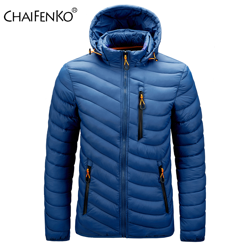 Streetwear Brand Jacket - CHAIFENKO ยี่ห้อฤดูหนาวเสื้อแจ็คเก็ตกันน้ําผู้ชาย 2025 ใหม่ฤดูใบไม้ร่วงหนา Hooded Parkas