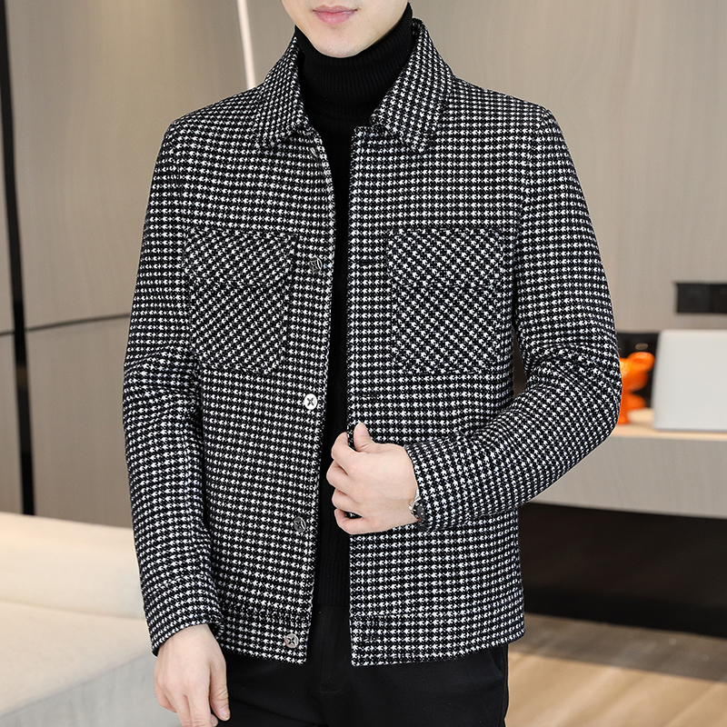 Streetwear Brand Jacket - ฤดูหนาวลายสก๊อตเสื้อแจ็คเก็ตผู้ชายแฟชั่นหนาสบายๆธุรกิจ Trench Coat สังคม Streetwear เสื้อกันหนาวผู้ชายเสื้อผ้า