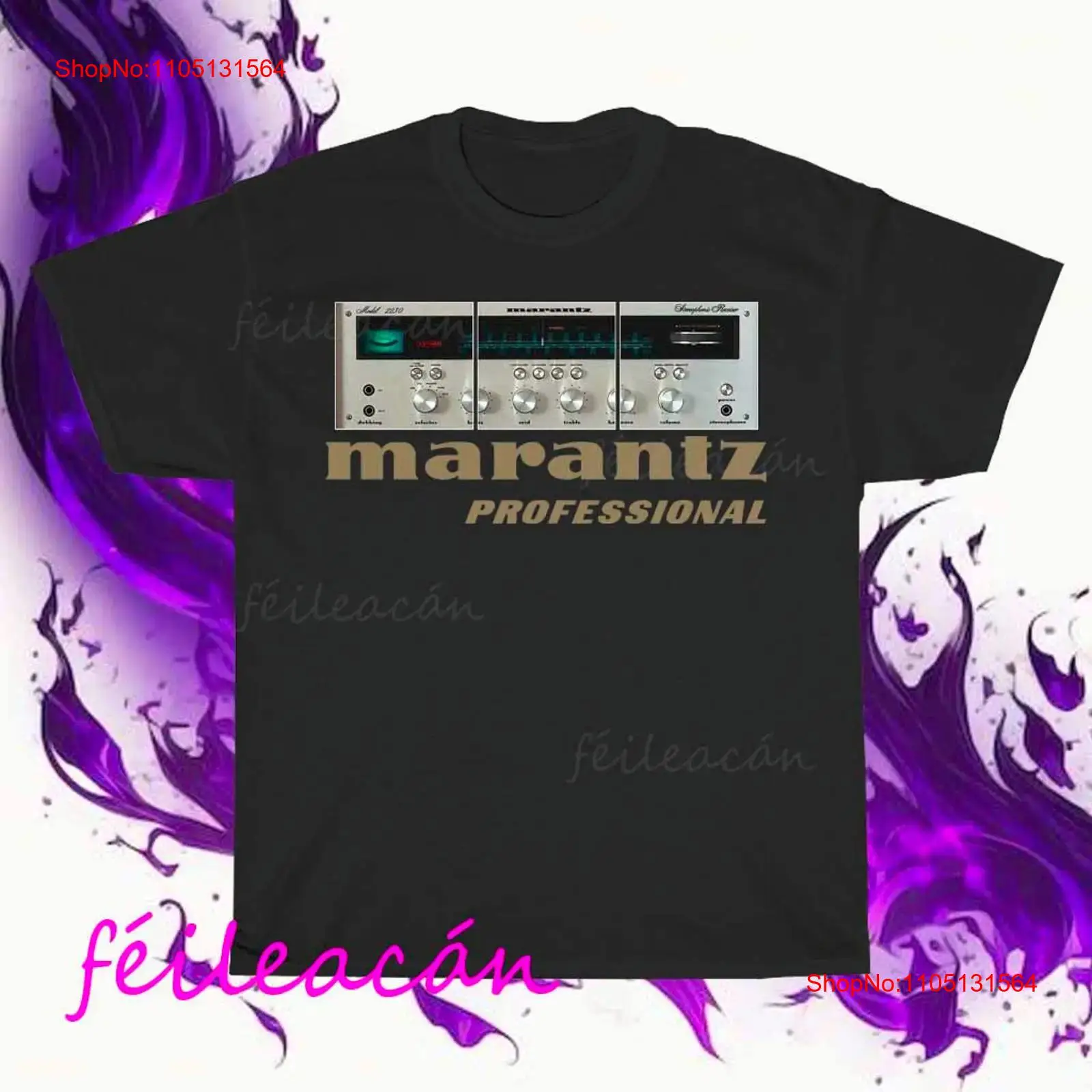 Streetwear Brand - เสื้อยืดลายโลโก้ Marantz Amplifier ของแท้ สไตล์อเมริกัน ตลกๆ