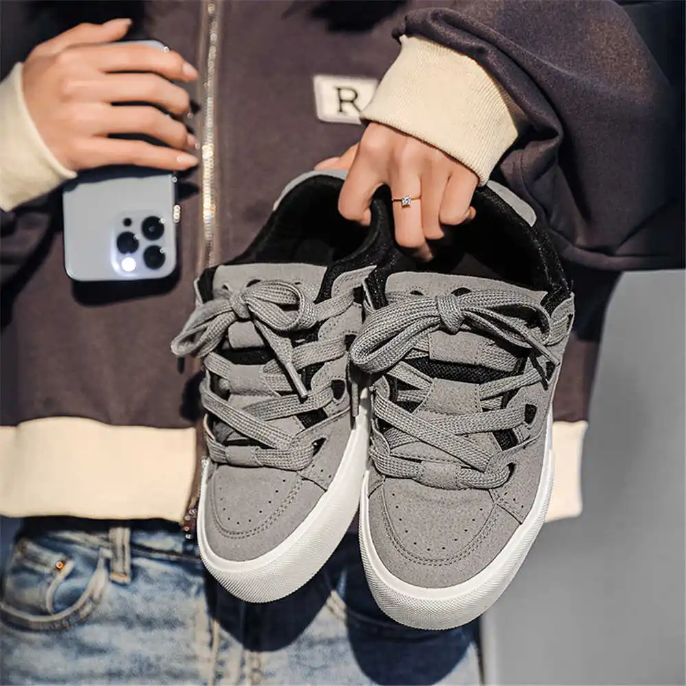 Streetwear Brand Sale - กับ Lacing Hiphop ผู้หญิงรองเท้าสเก็ตบอร์ดวอลเลย์บอลรองเท้าผ้าใบสําหรับสตรี Beige Boot