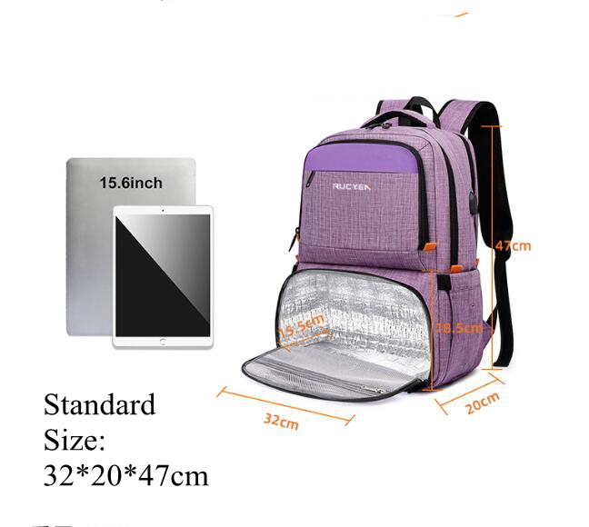 ยี่ห้อผู้ชาย 15.6 นิ้วแล็ปท็อป - Streetwear Brand Backpack บทวิจารณ์และราคา