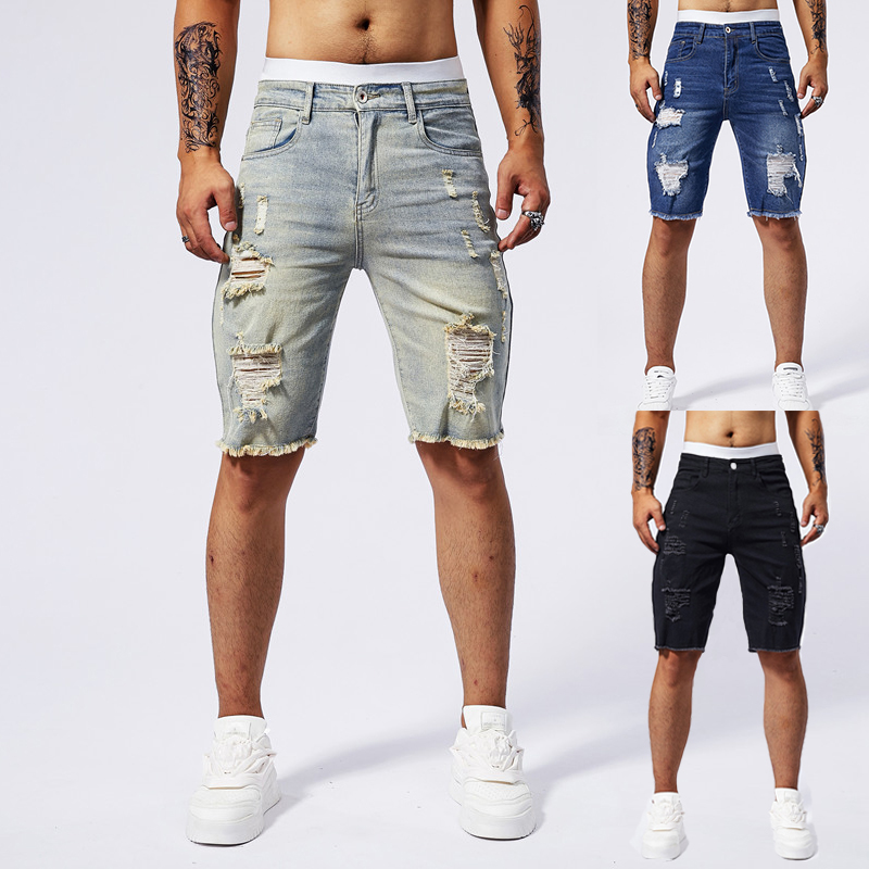 2025 ฤดูร้อนใหม่ผู้ชาย Ripped  - Streetwear Brand บทวิจารณ์และราคา