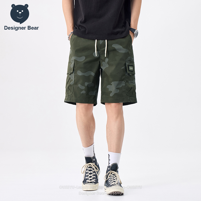กางเกงขาสั้นคาร์โก้ลายพรางสำหร - Streetwear Brand บทวิจารณ์และราคา