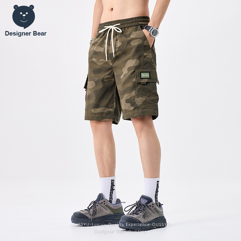 กางเกงขาสั้นคาร์โก้ลายพรางสำหร - Streetwear Brand บทวิจารณ์และราคา