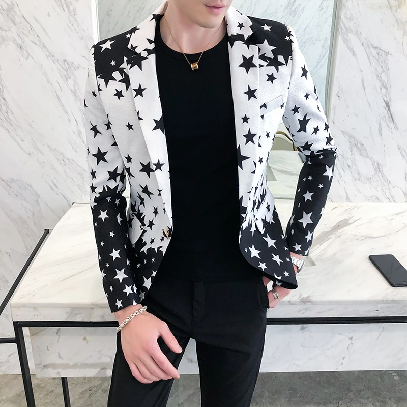 เสื้อเบลเซอร์ทรงเข้ารูปลายดาว  - Streetwear Brand Jacket บทวิจารณ์และราคา