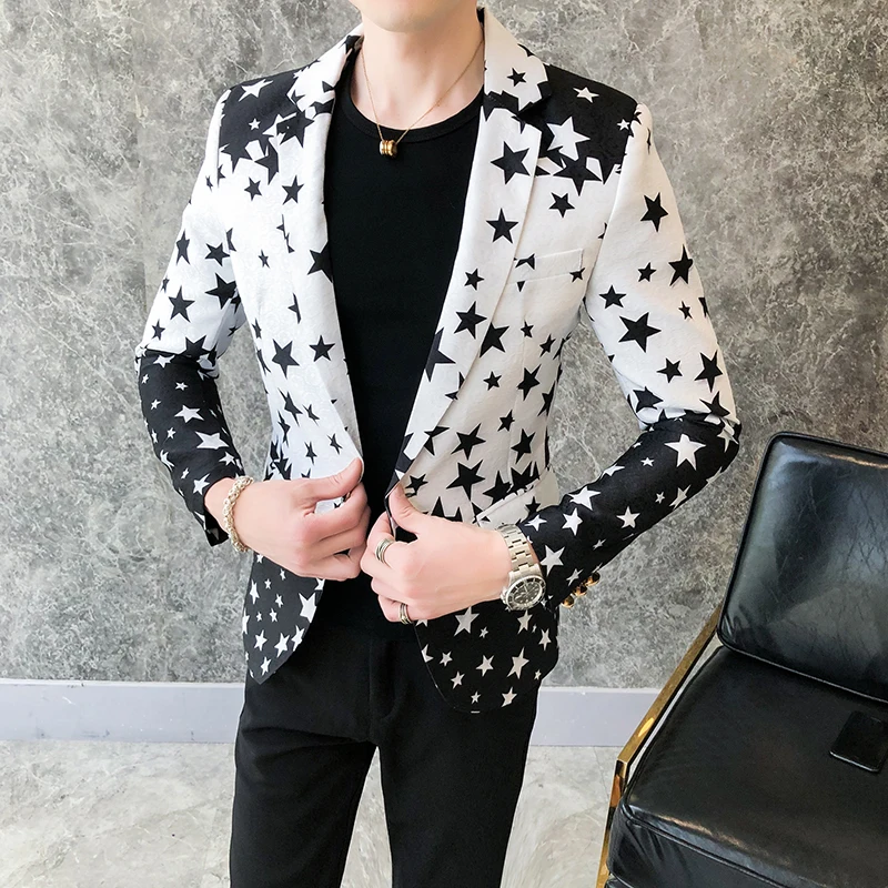 เสื้อเบลเซอร์ทรงเข้ารูปลายดาว  - Streetwear Brand Jacket บทวิจารณ์และราคา