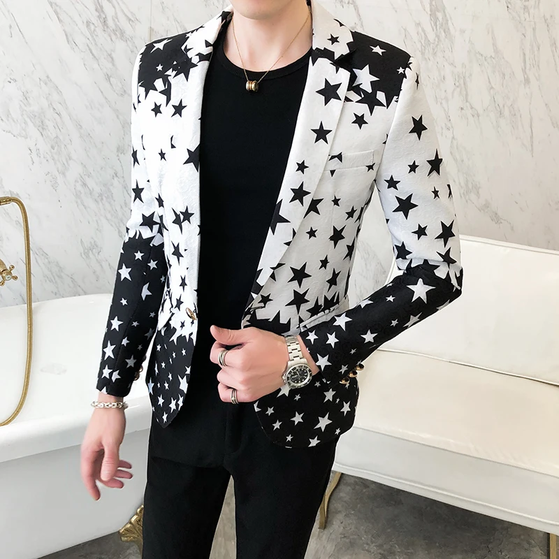 เสื้อเบลเซอร์ทรงเข้ารูปลายดาว  - Streetwear Brand Jacket บทวิจารณ์และราคา