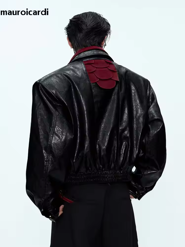 มาโรอิการ์ดี แจ็คเก็ตหนัง PU ล - Streetwear Brand Jacket บทวิจารณ์และราคา