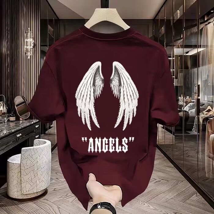 เสื้อยืดคอตตอนแท้พิมพ์ลายลำลอง - Streetwear Brand Tags บทวิจารณ์และราคา