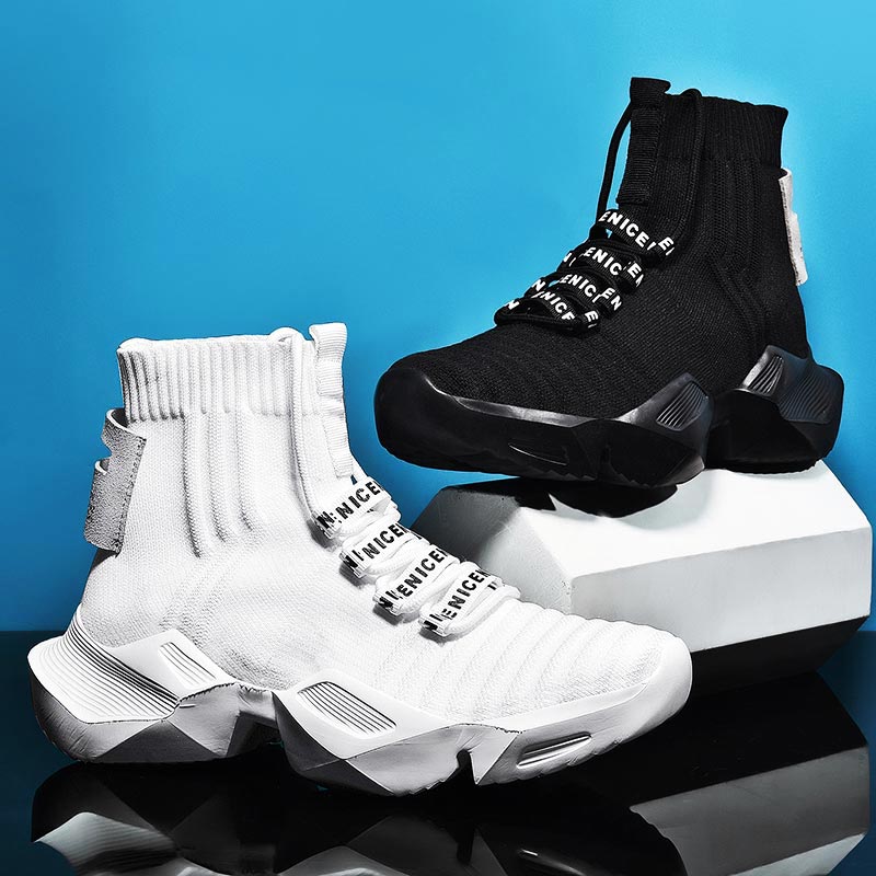 Plus ขนาดสูงขนาดใหญ่กีฬาถุงเท้ - Off White Streetwear Brand บทวิจารณ์และราคา