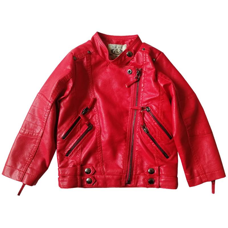 เสื้อแจ็คเก็ตหนัง PU สีแดงสำหร - Streetwear Brand Red บทวิจารณ์และราคา