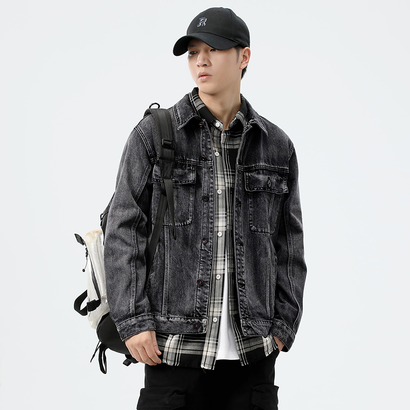 เสื้อแจ็คเก็ตยีนส์ทรงหลวมสไตล์ - Streetwear Brand บทวิจารณ์และราคา