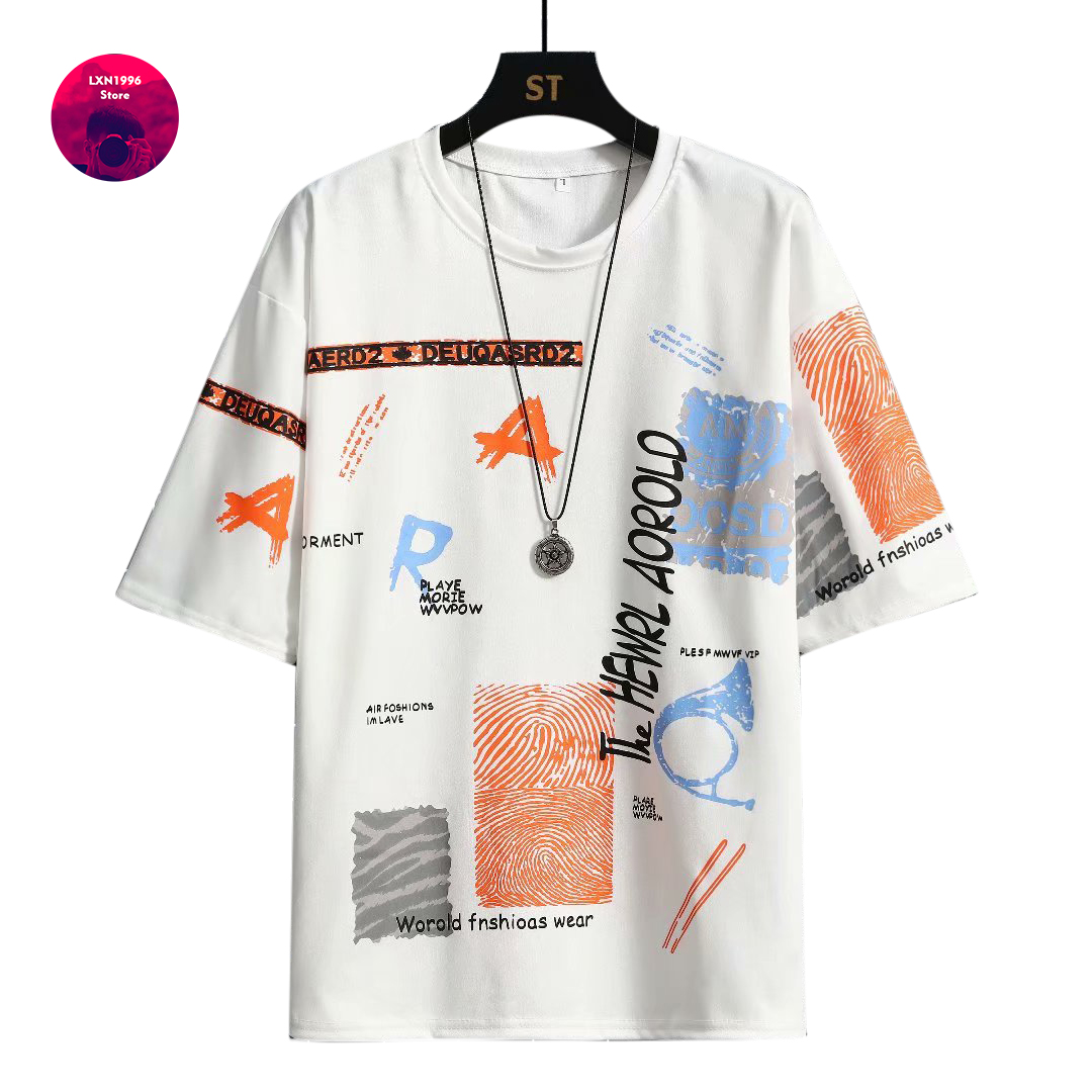 ชาย Harajuku กราฟิกสีดำฤดูร้อน - Streetwear Brand Japan บทวิจารณ์และราคา
